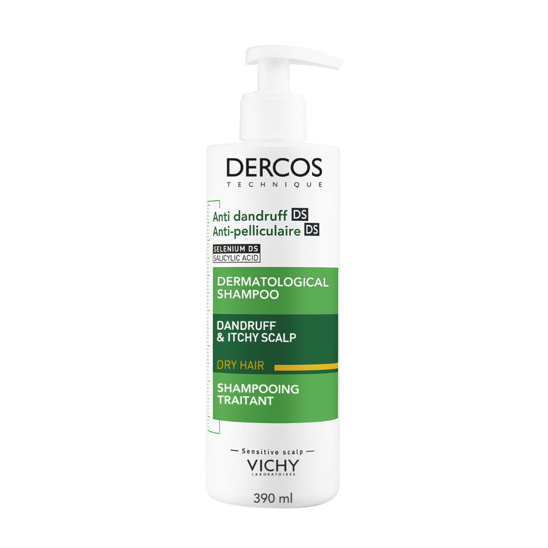 Sampon Anti-matreata Pentru Par Normal-uscat Dercos, 390 Ml, Vichy