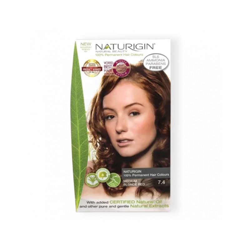 Naturigin Vopsea Blond mediu roscat intens 7.55, 115ml 115ml imagine noua
