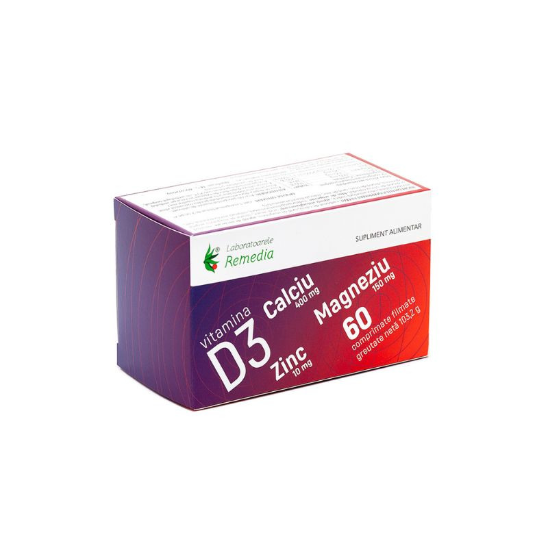 Ca+Mg+Zn + Vitamina D3, 30 plicuri articulatii imagine teramed.ro
