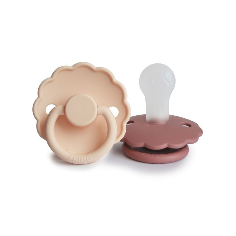 Suzeta FRIGG Daisy silicon Cream/Powder, 0-6 luni, 2 bucati Mama si copilul 2023-09-24