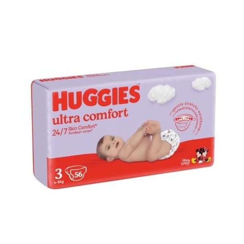 Huggies Scutece Ultra Comfort Jumbo, Nr.3, 4-9kg, 56 bucati 4-9kg imagine 2021