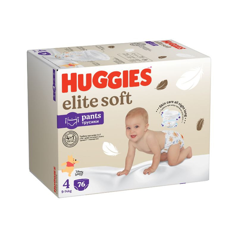 Huggies Elite Soft Pants Box, Nr.4, 9-14kg, 76 Bucati