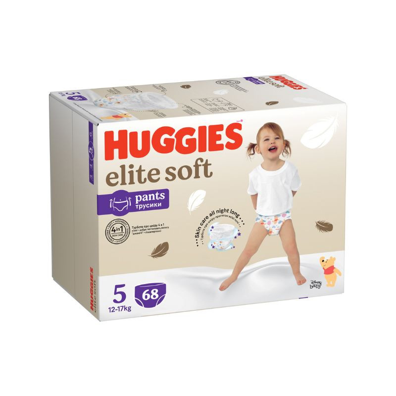 Huggies Elite Soft Pants Box, Nr.5, 12-17kg, 68 bucati 12-17kg imagine noua