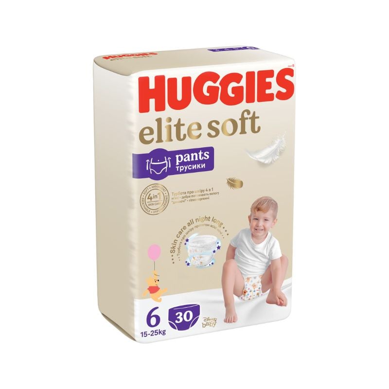 Huggies Elite Soft Pants Mega, Nr.6, 15-25kg, 30 bucati 15-25kg imagine noua
