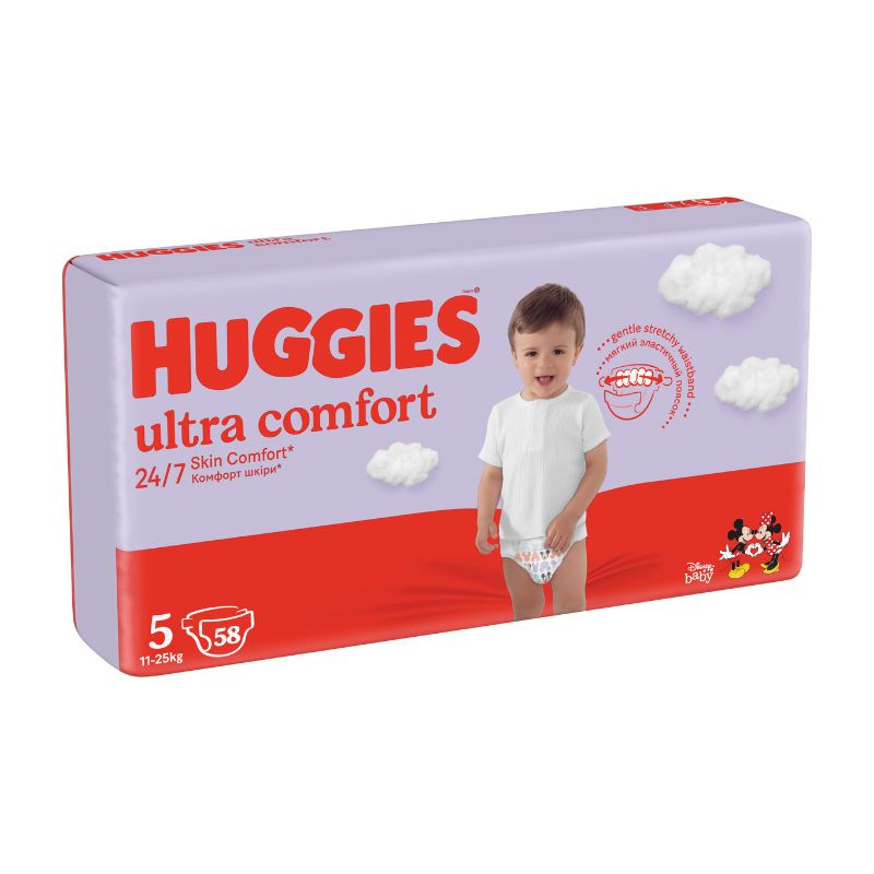 Huggies Scutece Ultra Comfort Mega, Nr.5, 12-22kg, 58 bucati