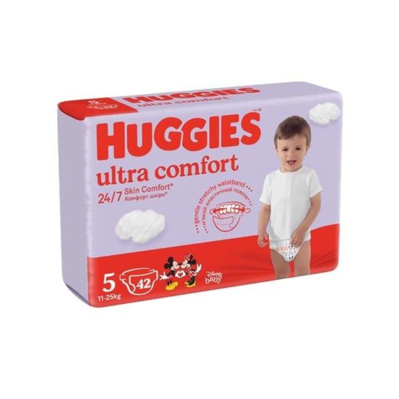 Huggies Scutece Ultra Comfort Jumbo, Nr.5, 11-25kg, 42 bucati La Reducere 11-25kg