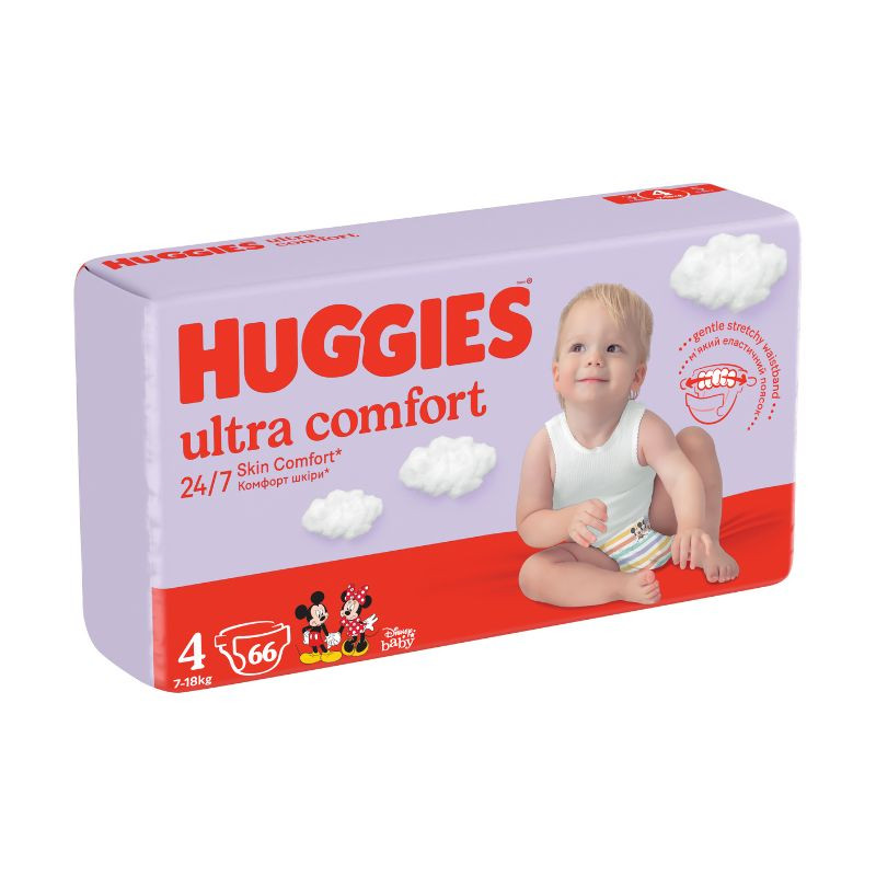 Huggies Scutece Ultra Comfort Mega, Nr.4, 8-14kg, 66 bucati La Reducere 8-14kg