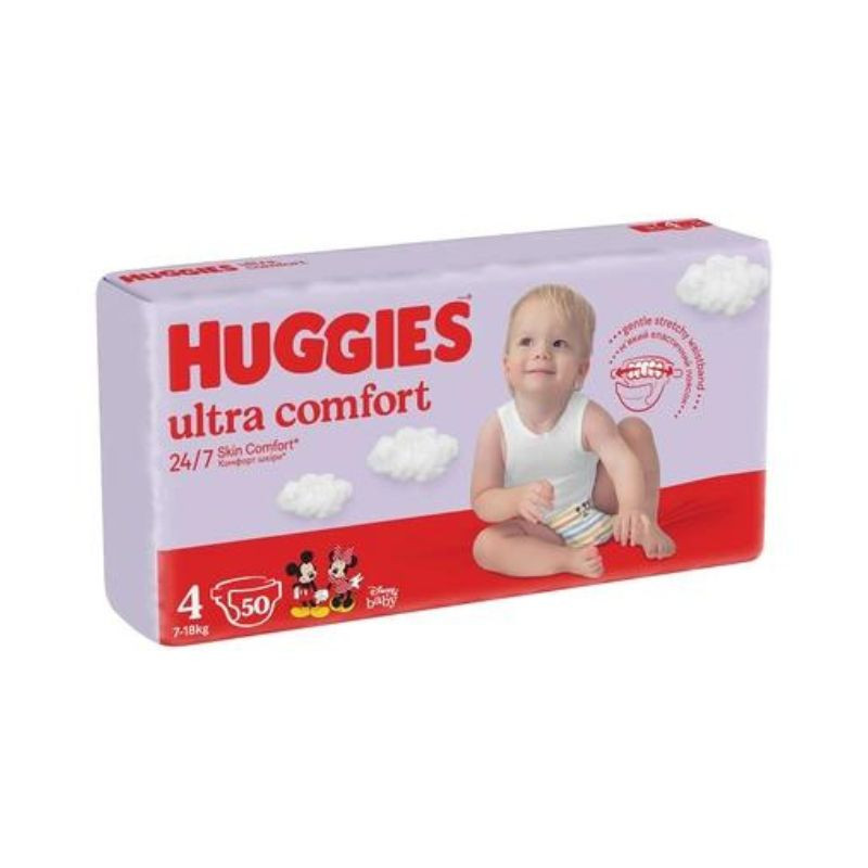 Huggies Scutece Ultra Comfort Jumbo, Nr.4, 17-18kg, 50 bucati La Reducere 17-18kg