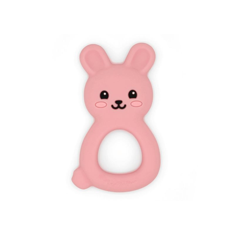Jucarie silicon Bunny Doo Pink, 1 bucata bucata imagine noua