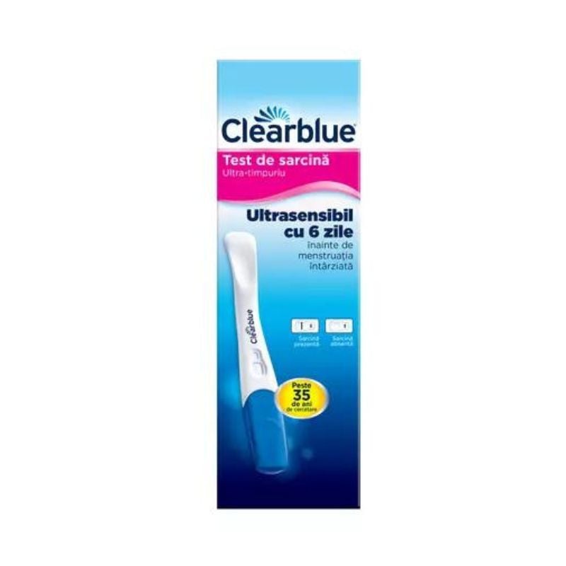 Clearblue Test de sarcina Ultra – timpuriu, 1 bucata bucata imagine noua
