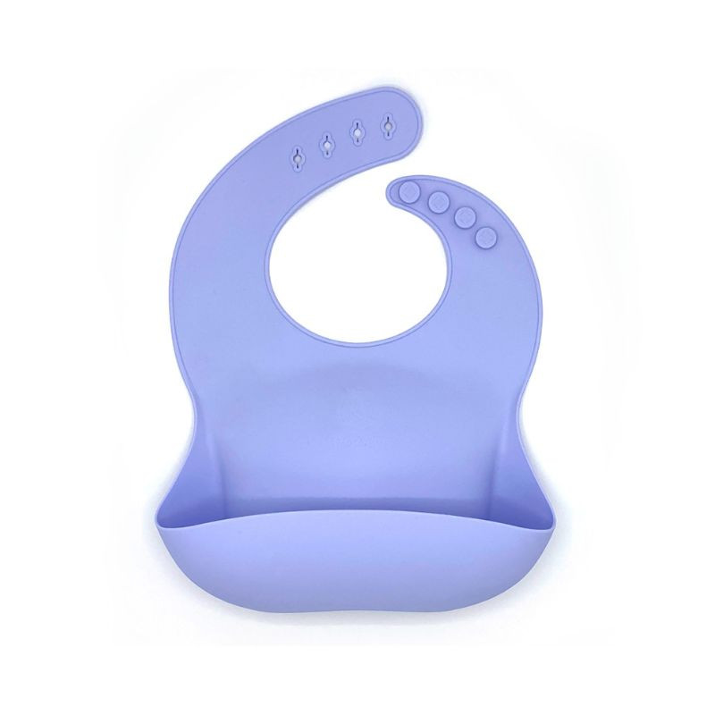Baveta silicon Light Purple, 1 bucata Baveta imagine 2022