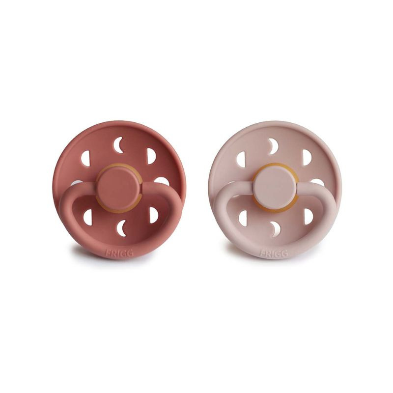 Suzeta FRIGG Moon latex Blush/Powder, 6-18 luni, 2 bucati image12