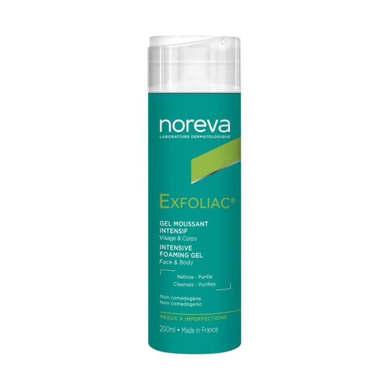 Noreva Exfoliac Intensive Foaming Gel Spumant Intensiv Pentru Pielea Acneica, 200ml