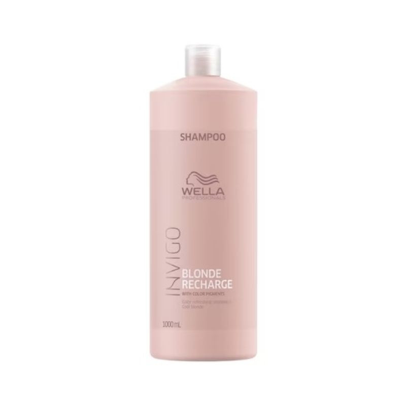 WELLA Invigo Color Recharge Cool Blond Sampon, 1 L blond imagine 2022