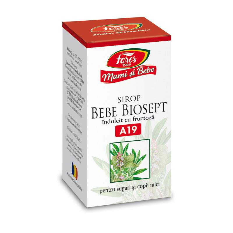 Mami si bebe, sirop cu fructoza Biosept, 100ml, Fares 100ml imagine noua