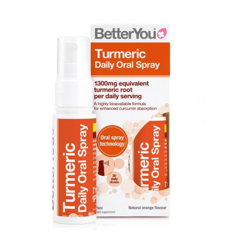 Turmeric spray oral, 25 ml, BetterYou (Turmeric) imagine 2022