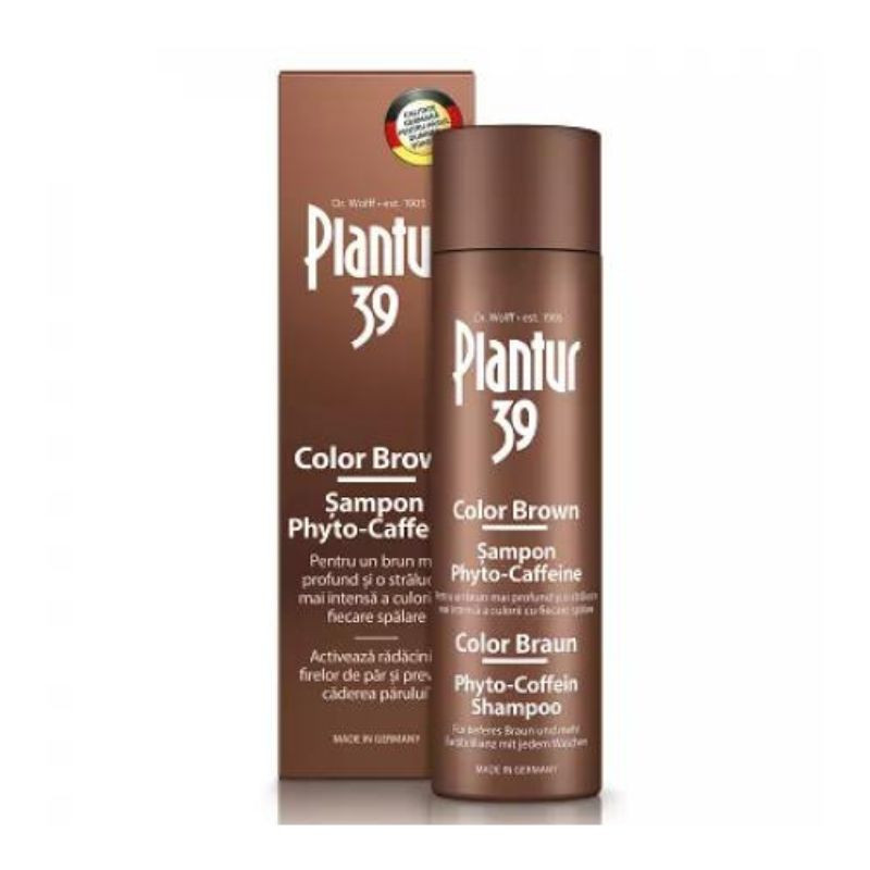Sampon plantur 39 color brown phyto-caffeine, 250 ml, dr. kurt wolff