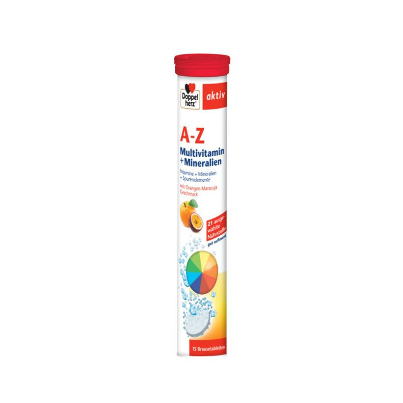 A-Z Vitamine Minerale Microelemente, 15 comprimate efervescente, Doppelherz A-Z imagine noua