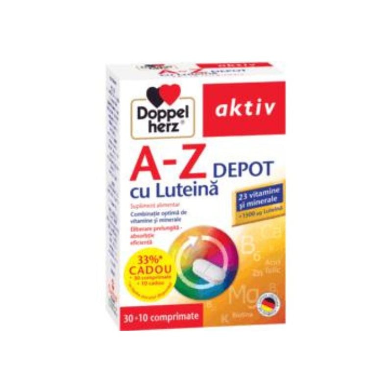 A-Z Depot cu Luteina, 30 + 10 comprimate, Doppelherz A-Z imagine 2022
