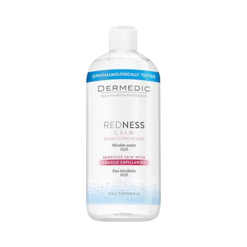 Apa micelara pentru piele cuperozica H2O REDNESS CALM, 500ml, Dermedic