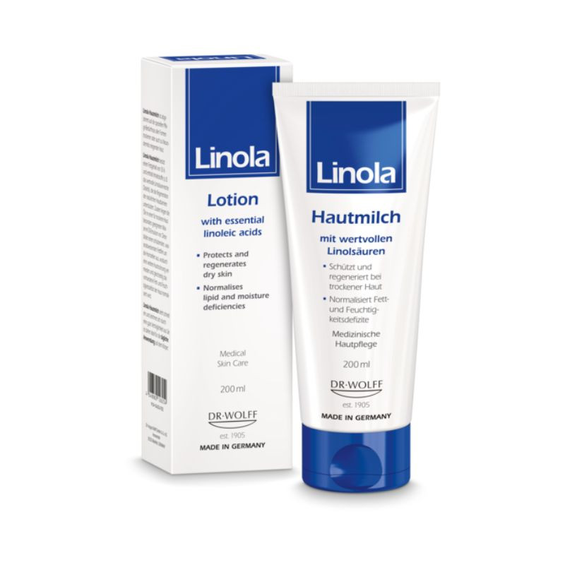 Lotiune hidratanta pentru corp Linola Lotion, 200 ml, Dr. Wolff