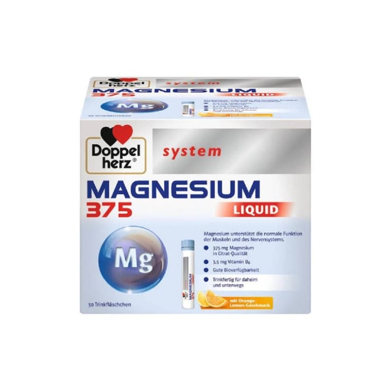Magneziu, 375 mg, 30 flacoane unidoza, Doppelherz Magneziu
