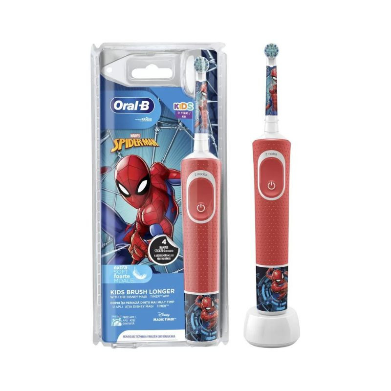Periuta electrica Kids Spiderman, 1 bucata, Oral B bucata imagine 2022