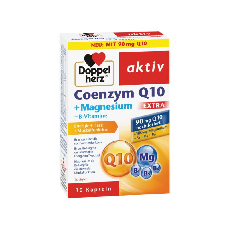 Coenzima Q10 Extra, Magneziu si complex de vitamina B, 30 capsule, Doppelherz