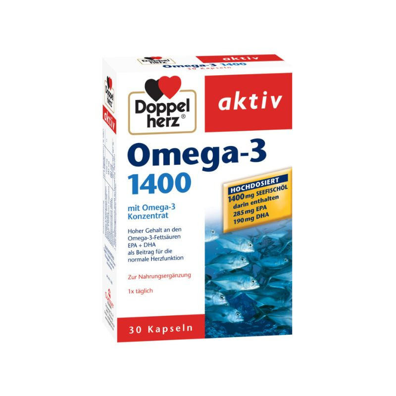 Omega-3 1400 mg, 30 capsule, Doppelherz 1400