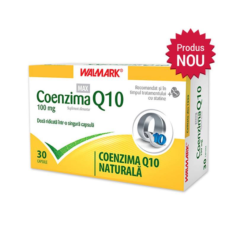 Coenzima Q10 MAX 100mg, 30 capsule, Walmark Inima sanatoasa 2023-10-03