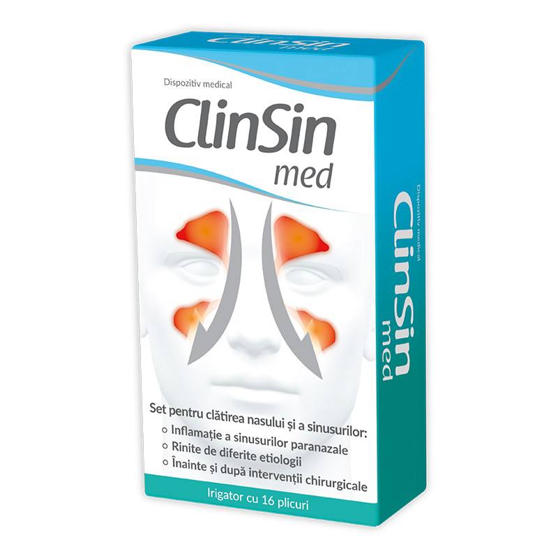 ClinSin med, 1 set irigator + 16 plicuri ClinSin imagine noua