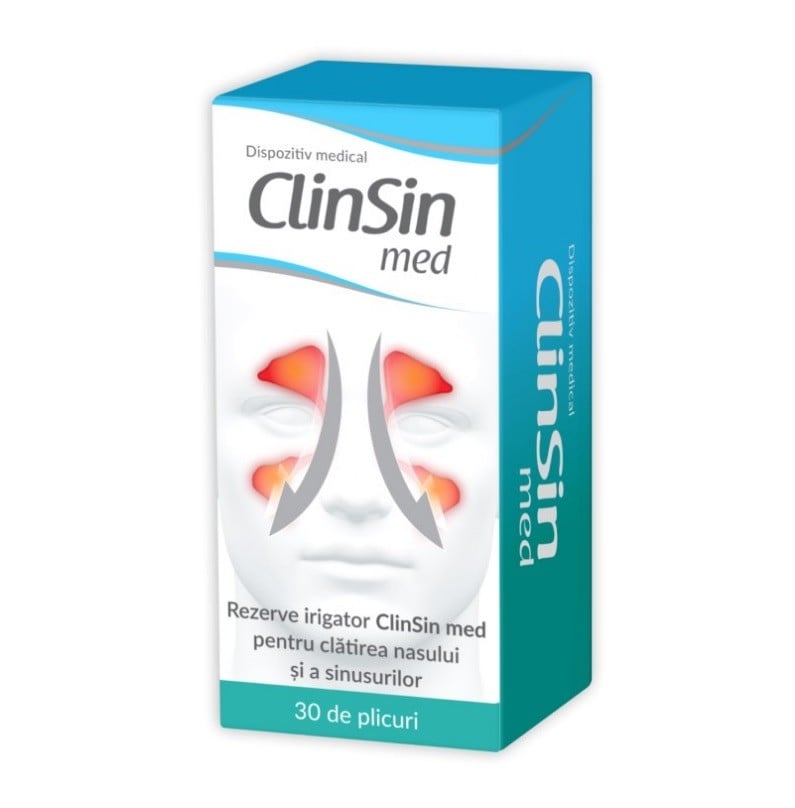 ClinSin med rezerve irigator, 30 plicuri Clinsin imagine teramed.ro