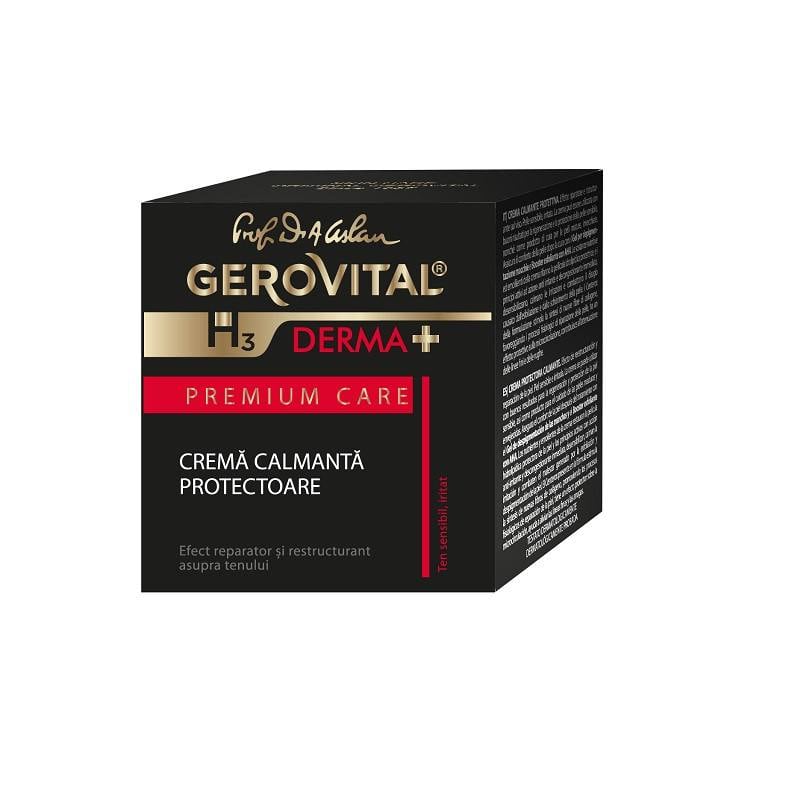 Crema calmanta protectoare H3 Derma+ Premium Care, 50 ml, Gerovital