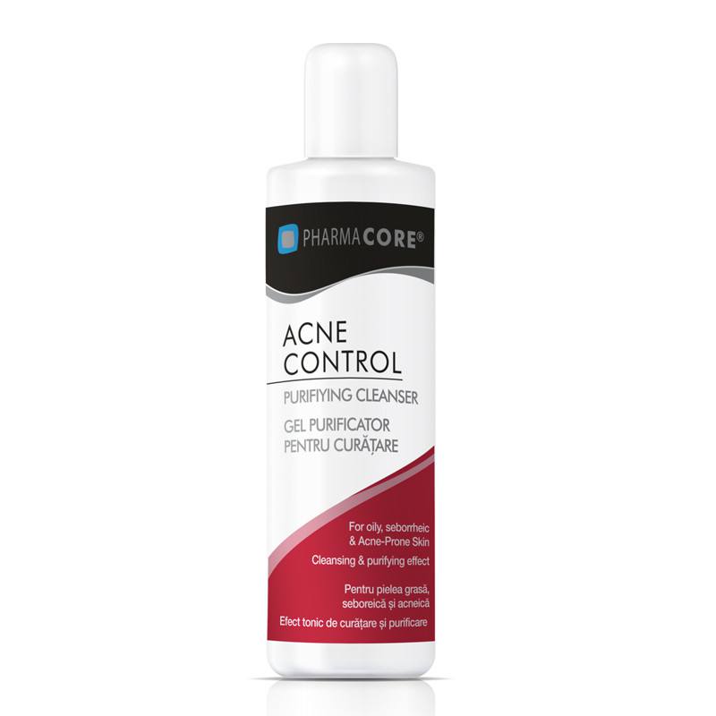 Pharmacore Acne Control Gel purificator curatare, 150 ml La Reducere 150