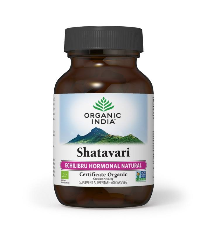 ORGANIC INDIA Shatavari | Echilibru Hormonal Natural Bio imagine noua