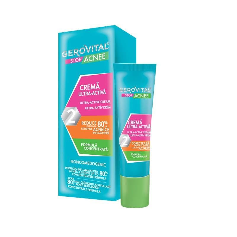 Gerovital Stop Acnee, Crema Ultra Activa,15 Ml