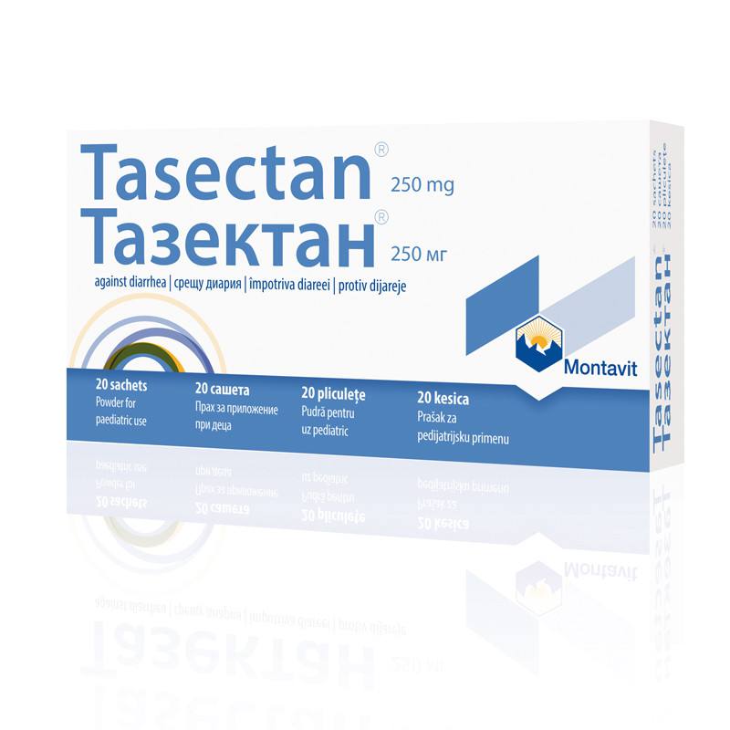 Tasectan- antidiareic pentru copii 250 mg, 20 plicuri 250 imagine noua
