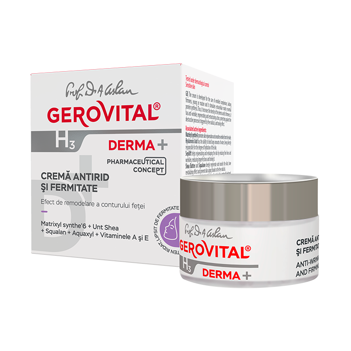 Crema Antirid Si Fermitate H3 Derma+, 50 Ml, Gerovital