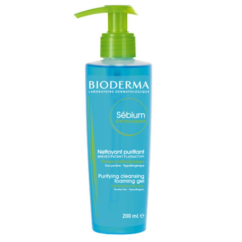 Bioderma Sebium Gel Spumant, 200ml 200ml imagine 2022