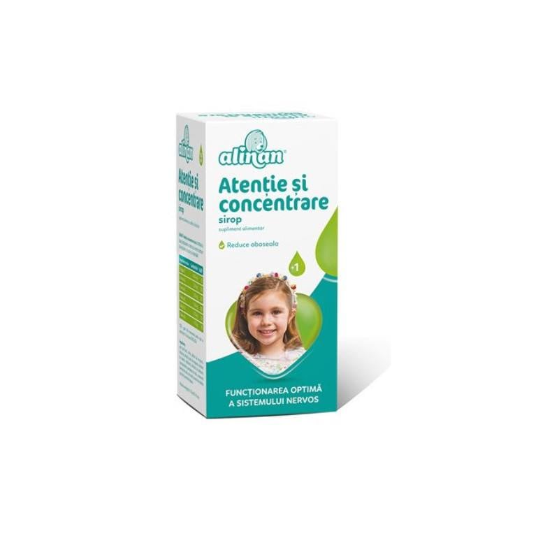 Alinan Atentie si concentrare, 150 ml sirop 150 imagine teramed.ro