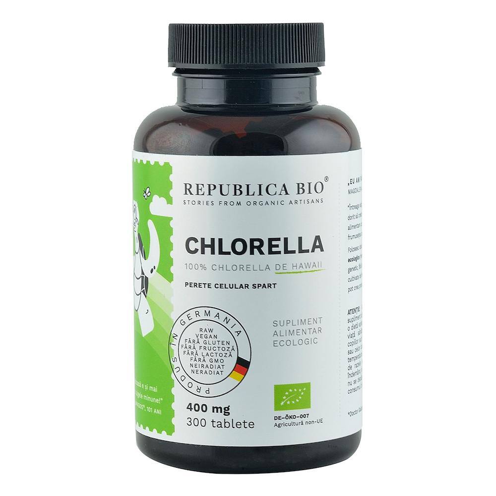 Chlorella ecologica 300 tablete, Republica BIO 300 imagine noua