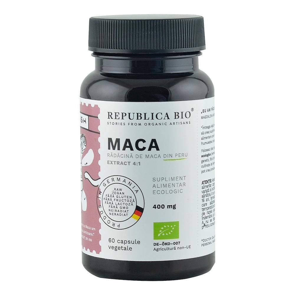 Maca Ecologica 60 Capsule, Republica Bio