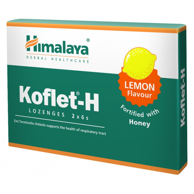 Himalaya, Koflet-H aroma de lamaie, ajutor pentru respiratie, 12 pastile Durere in gat 2023-09-25