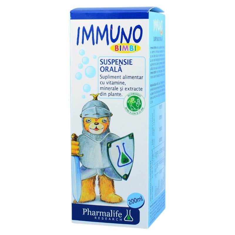 Sirop imunitate Immuno bimbi, 200 ml 200% imagine teramed.ro