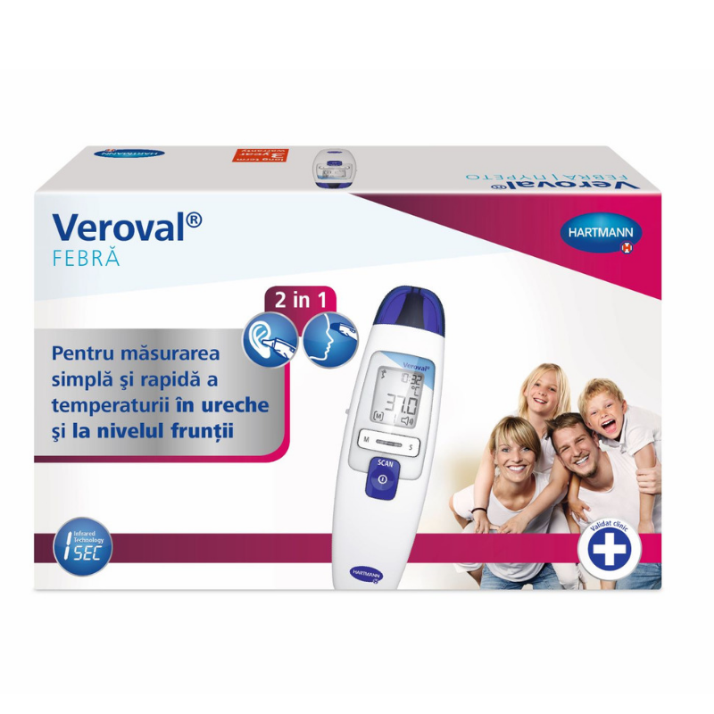 HartMann Veroval febra 2in1 termometru cu infrarosu 2in1 imagine noua