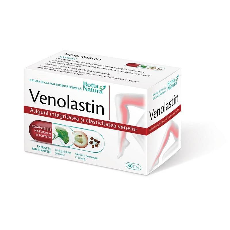 Venolastin, 30 capsule, Rotta Natura Varice 2023-09-22