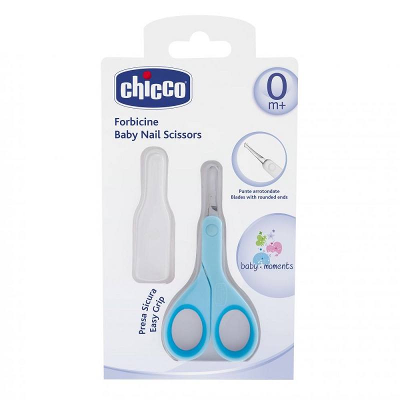 CHICCO Forfecuță cu protecție, 0 luni+, blue BLUE