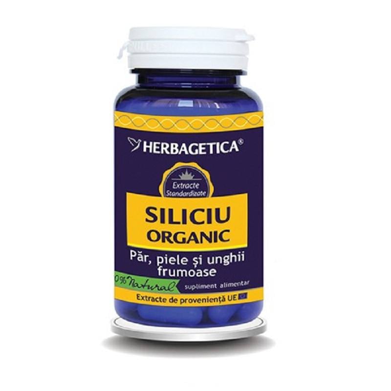 Siliciu organic, 30 capsule, Herbagetica capsule imagine teramed.ro