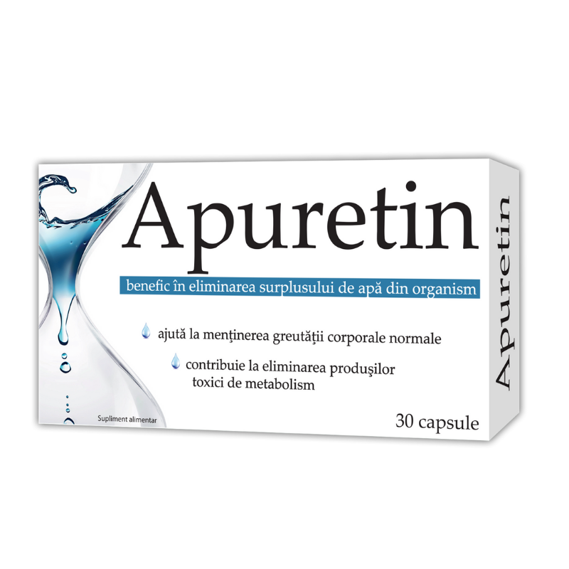 Apuretin, 30 Capsule, Retentie De Apa