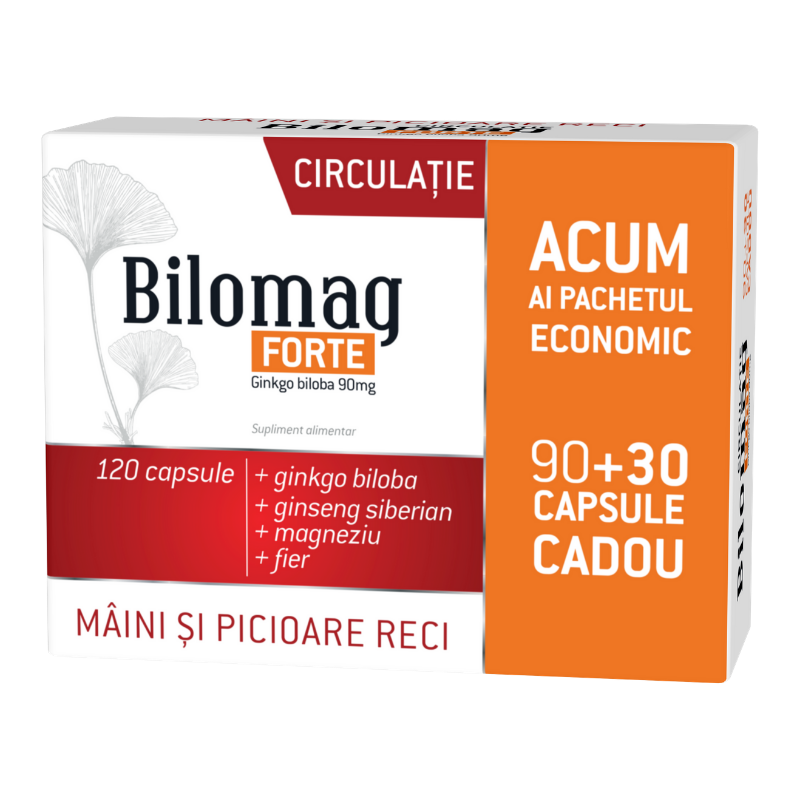 Bilomag forte Circulatie, 120 capsule, Zdrovit